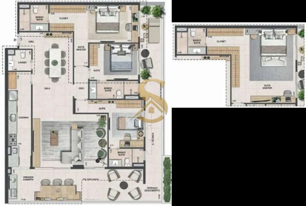 Apartamento, 2 quartos, 77 m² - Foto 69
