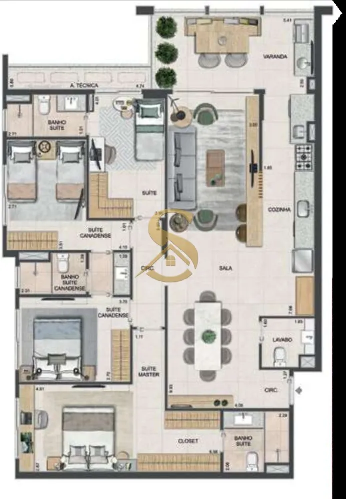Apartamento, 2 quartos, 77 m² - Foto 64