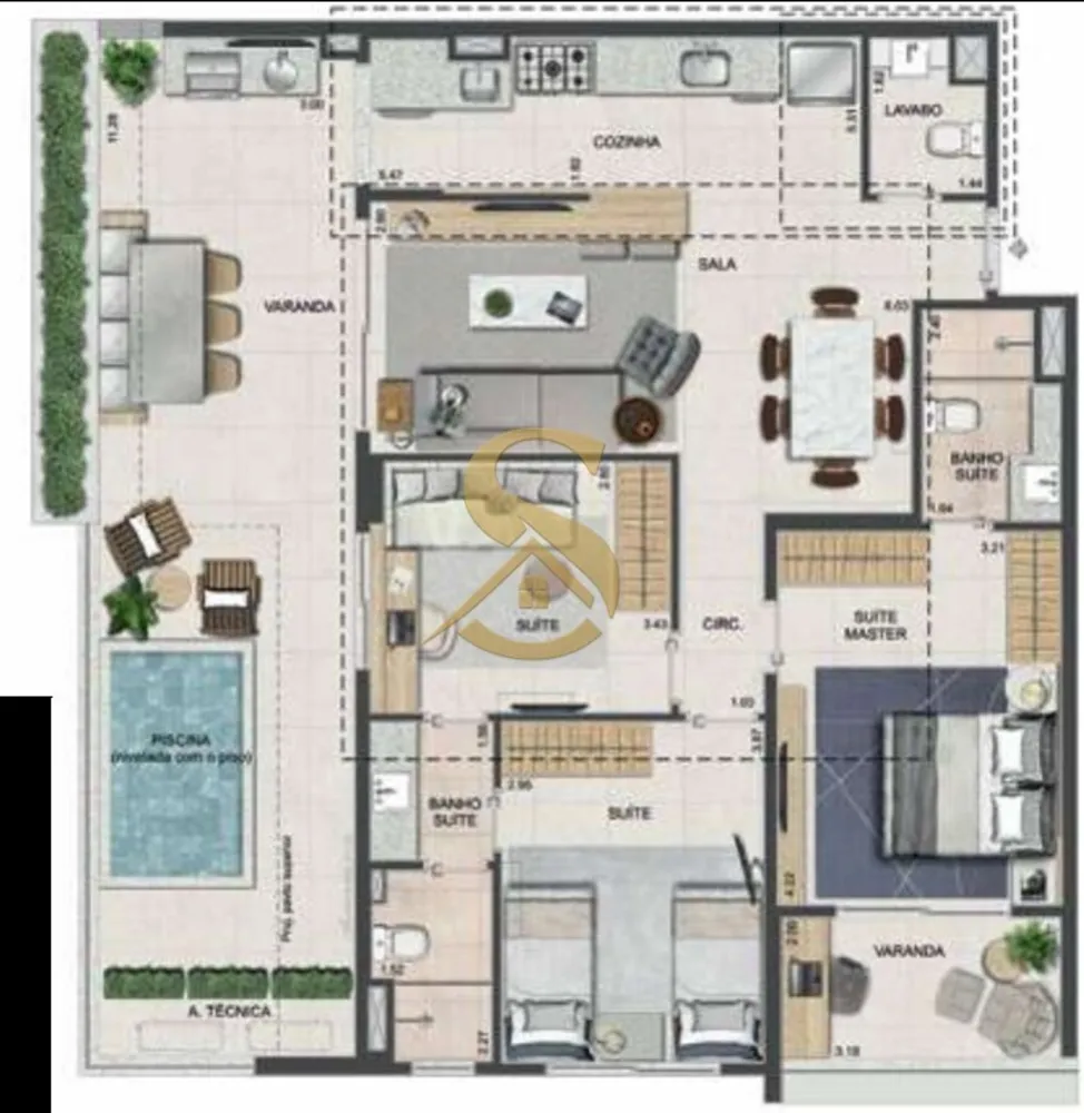 Apartamento, 2 quartos, 77 m² - Foto 73