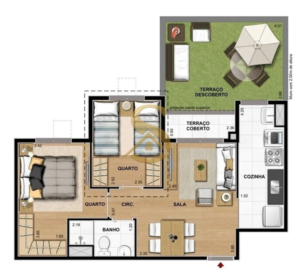 Apartamento, 1 quarto, 65 m² - Foto 37