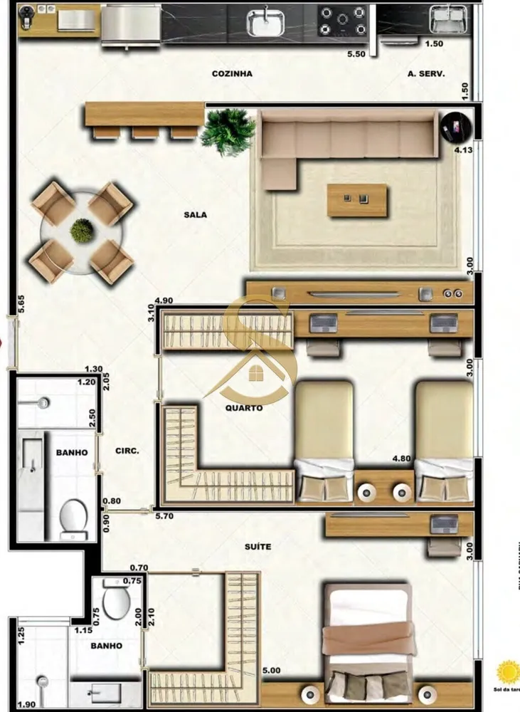 Cobertura, 3 quartos, 133 m² - Foto 113