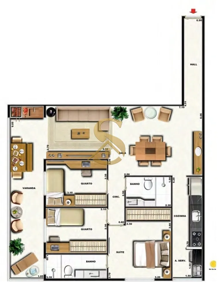 Cobertura, 3 quartos, 133 m² - Foto 36