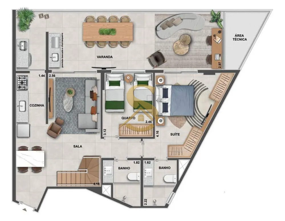 Apartamento, 2 quartos, 70 m² - Foto 83