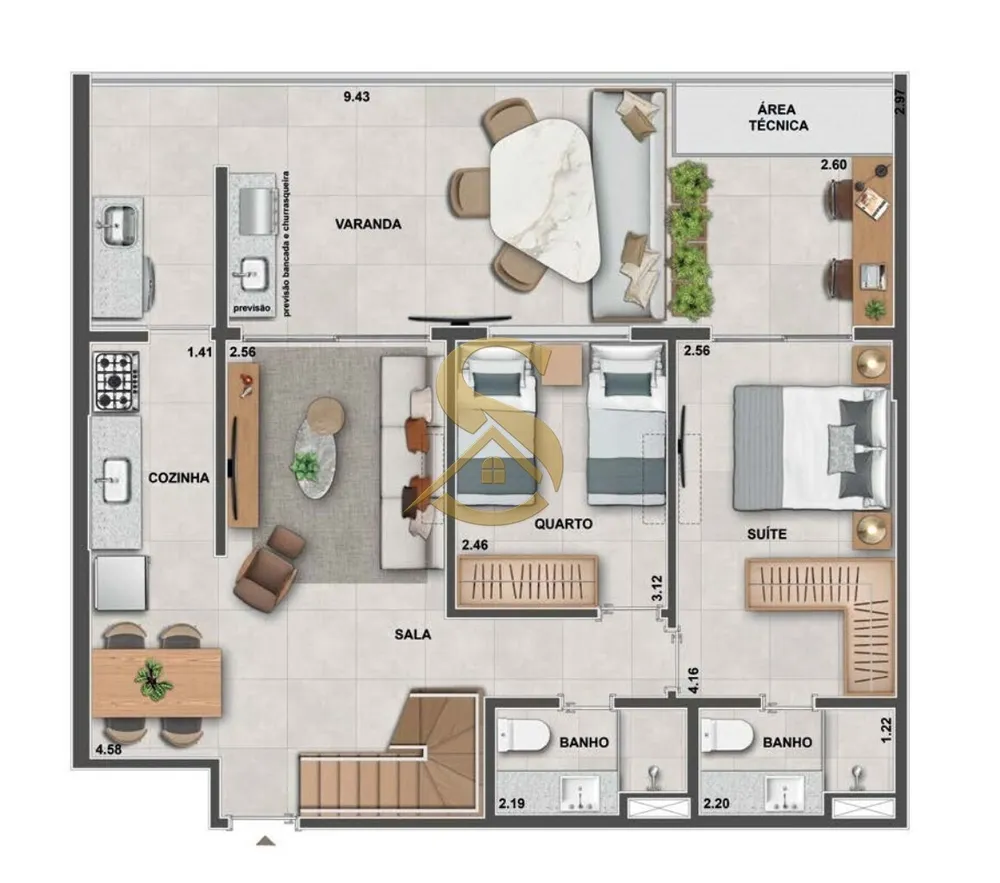 Apartamento, 2 quartos, 70 m² - Foto 78