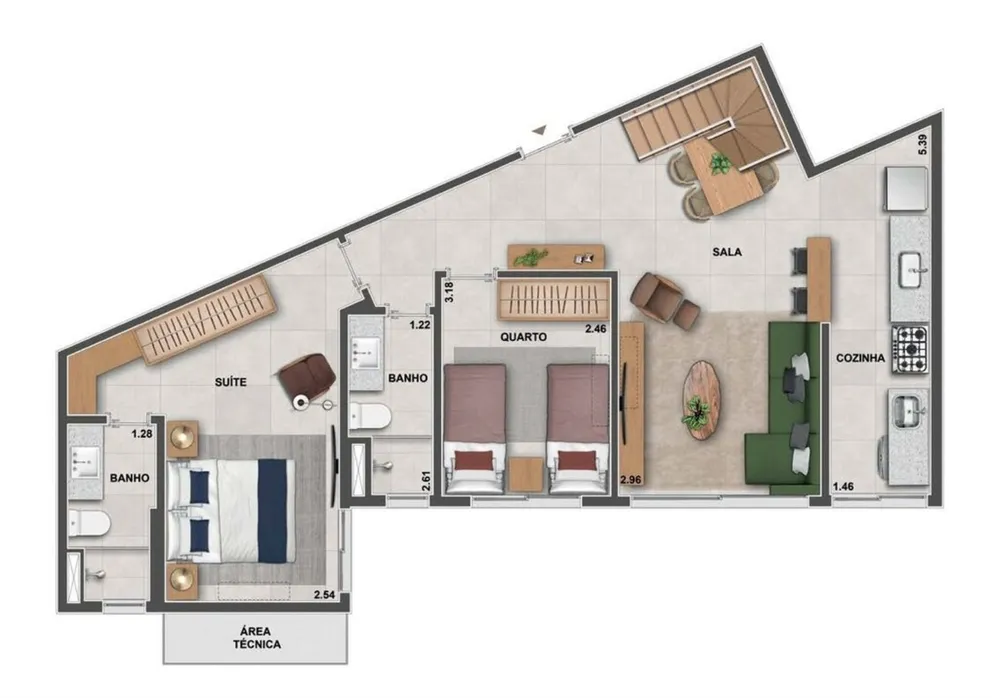 Apartamento, 2 quartos, 70 m² - Foto 41