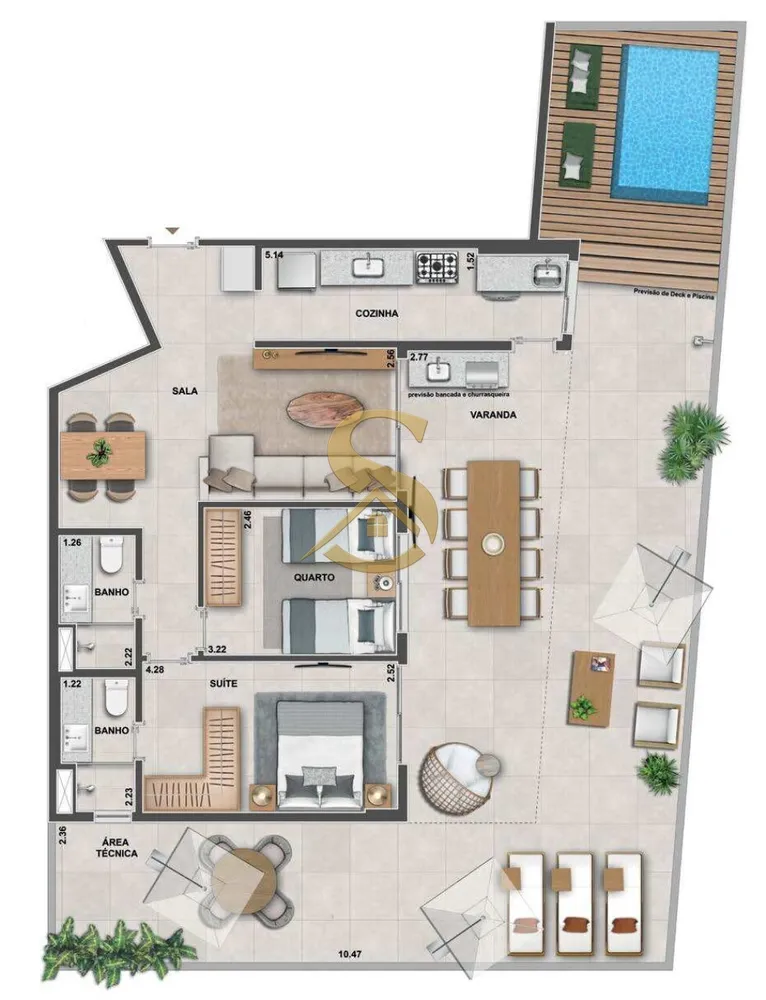 Apartamento, 2 quartos, 70 m² - Foto 72