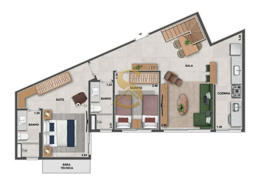 Apartamento, 2 quartos, 70 m² - Foto 76