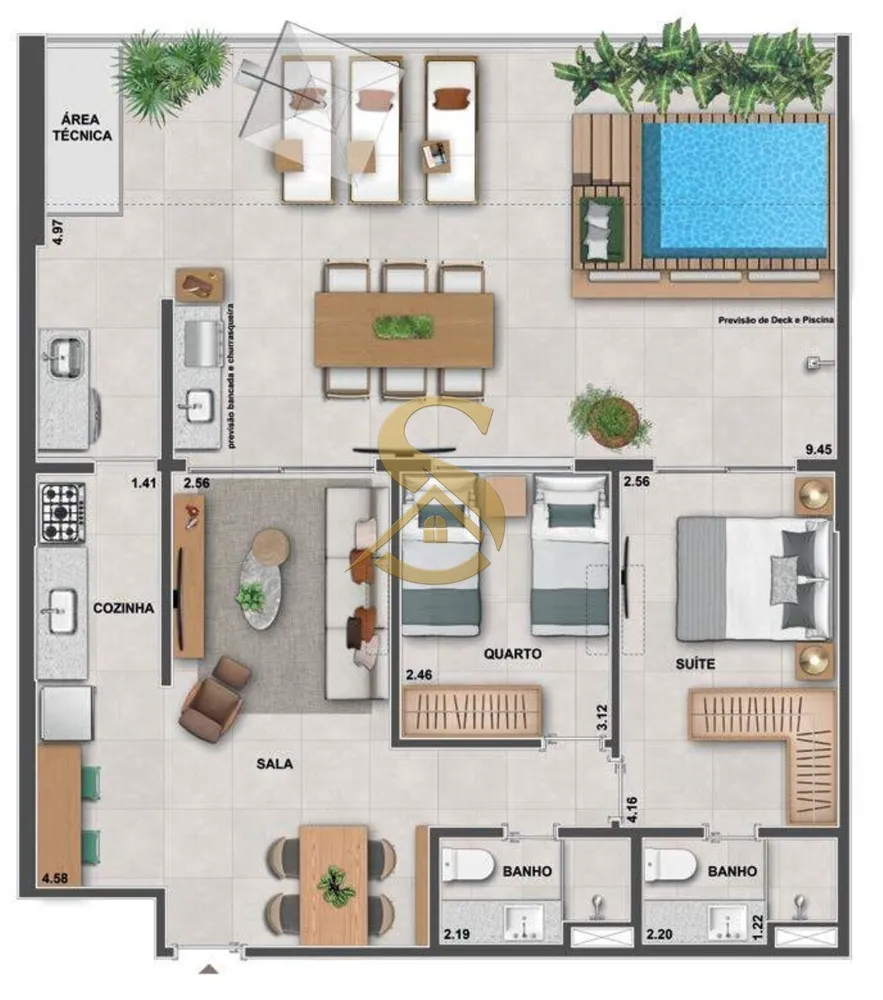 Apartamento, 2 quartos, 70 m² - Foto 68