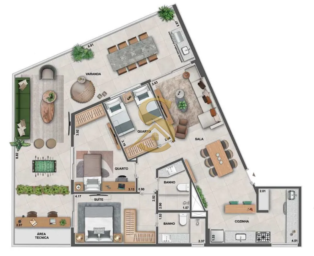 Apartamento, 2 quartos, 70 m² - Foto 71