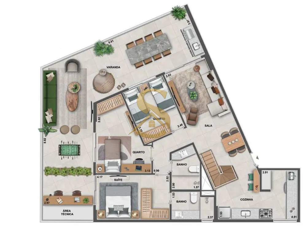 Apartamento, 2 quartos, 70 m² - Foto 85