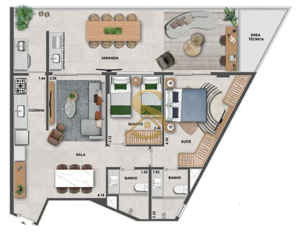 Apartamento, 2 quartos, 70 m² - Foto 67
