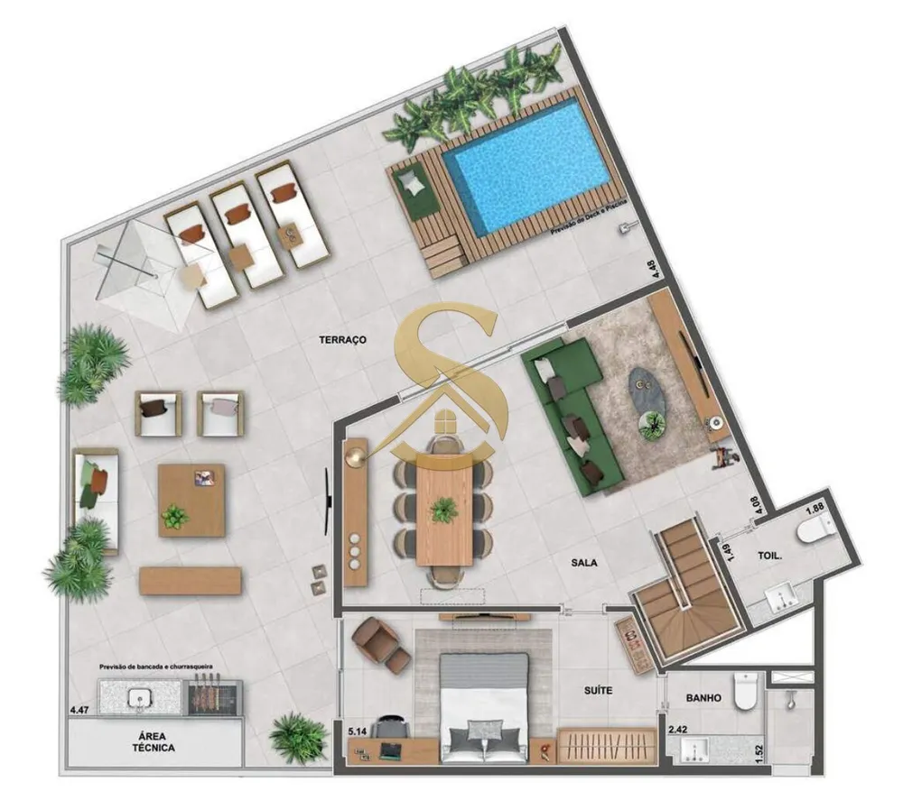 Apartamento, 2 quartos, 70 m² - Foto 86