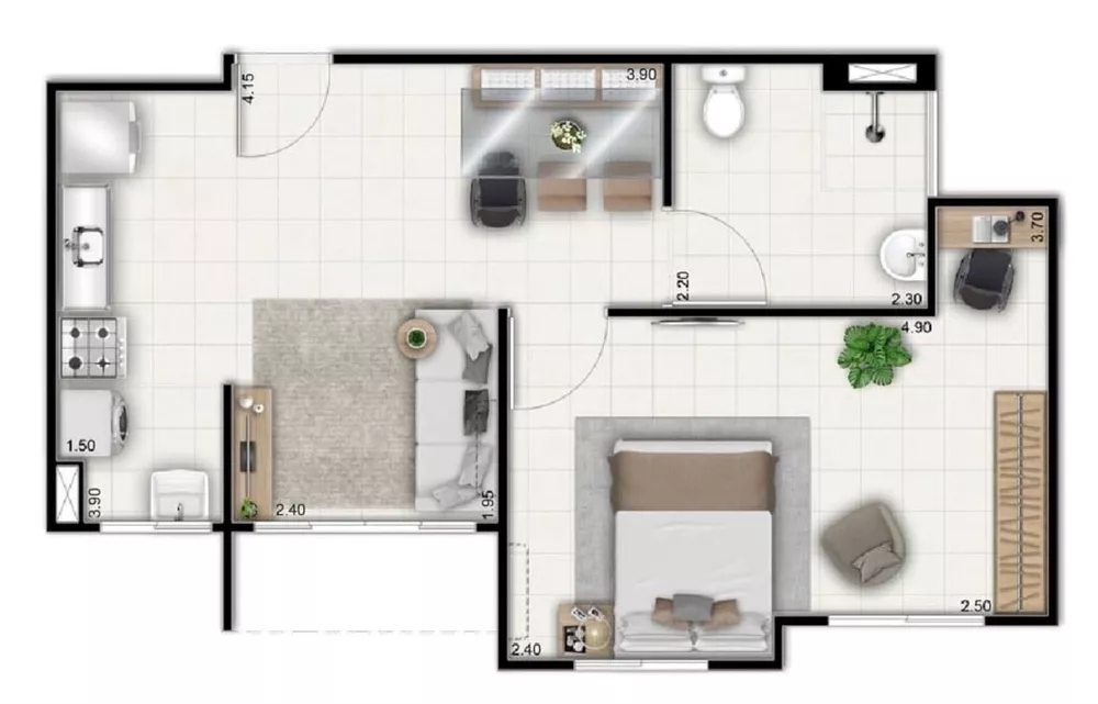 Apartamento, 2 quartos, 45 m² - Foto 28