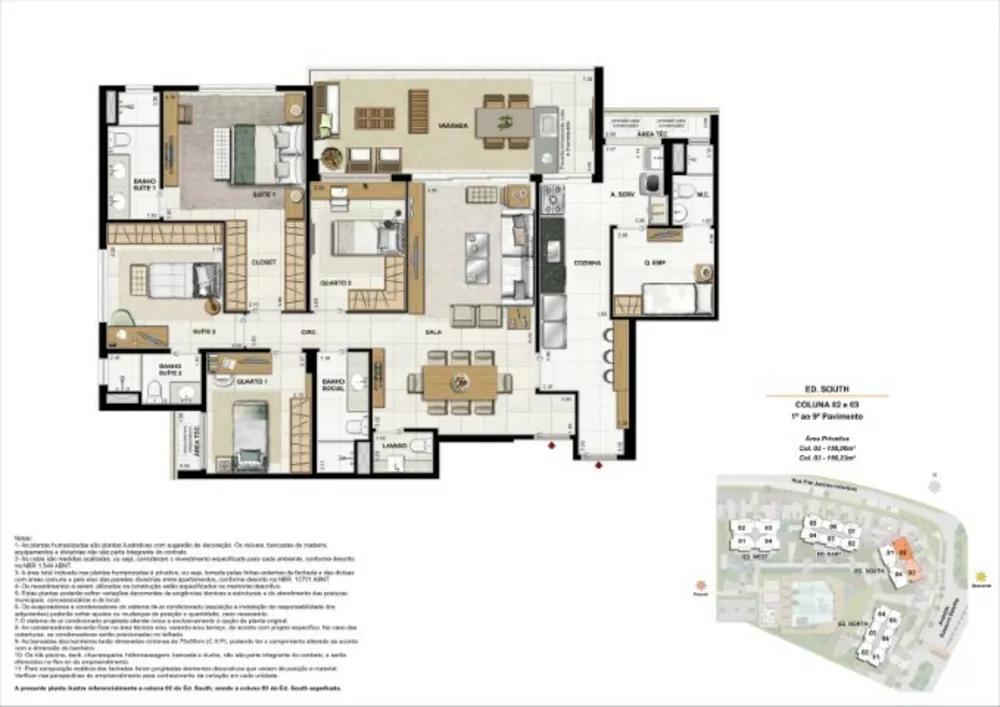 Apartamento, 3 quartos, 121 m² - Foto 43