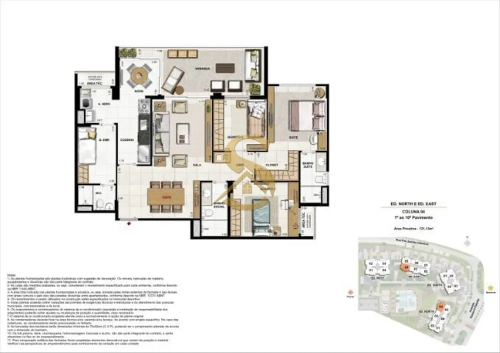 Apartamento, 3 quartos, 121 m² - Foto 73