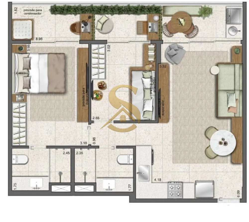 Apartamento, 2 quartos, 70 m² - Foto 72