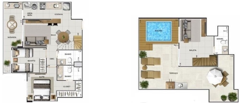 Apartamento, 2 quartos, 58 m² - Foto 4