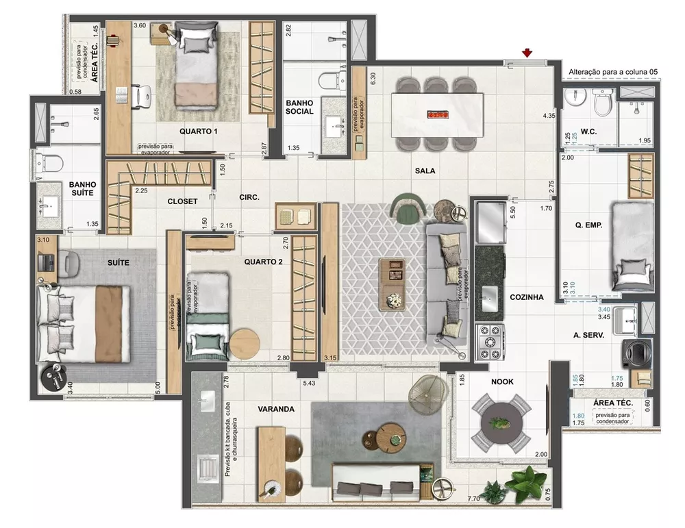 Apartamento, 3 quartos, 124 m² - Foto 13