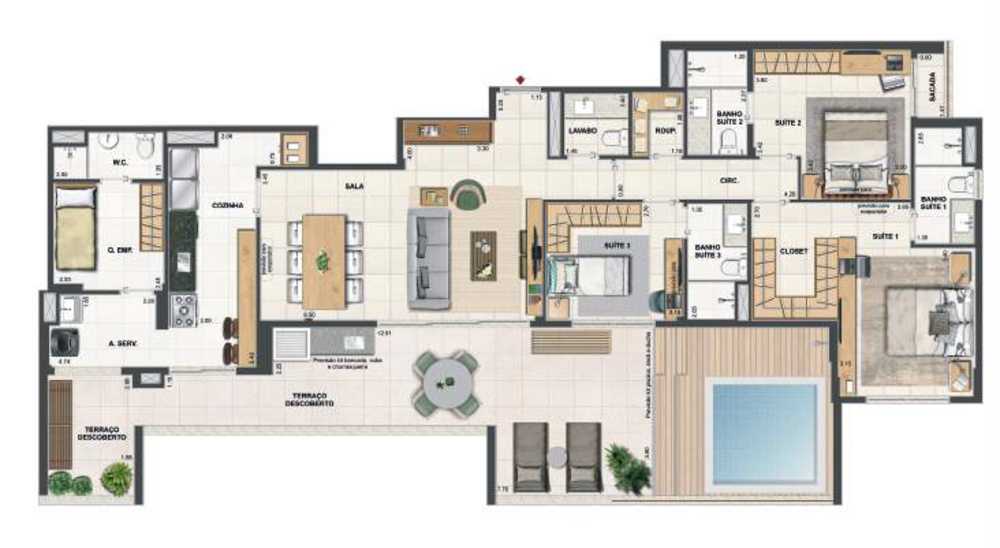 Apartamento, 3 quartos, 124 m² - Foto 11