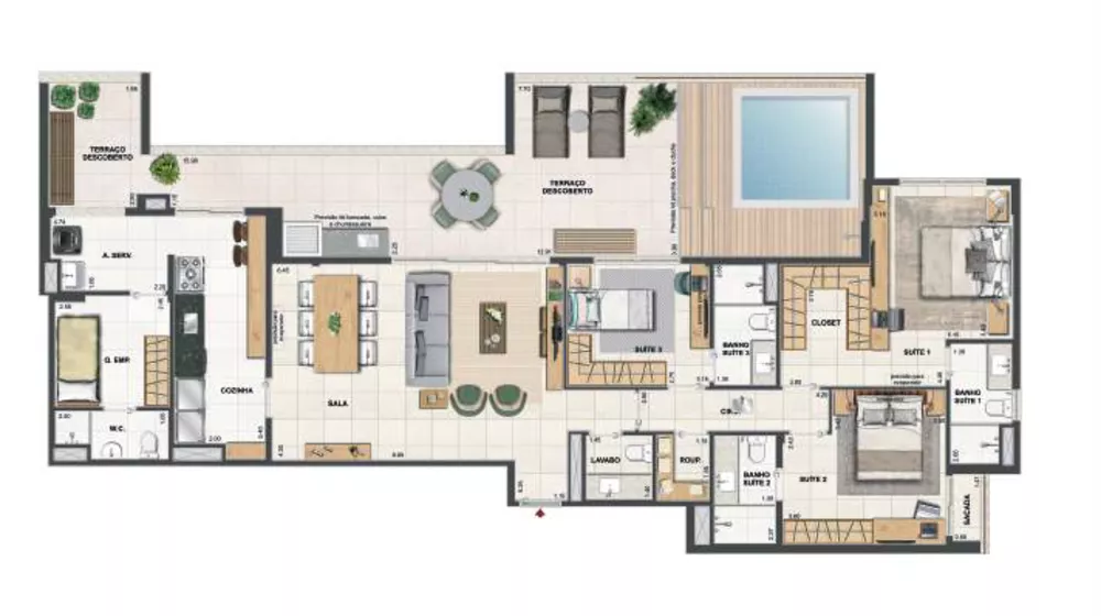 Apartamento, 3 quartos, 124 m² - Foto 17