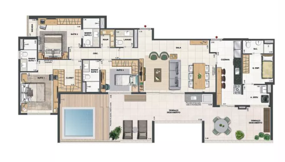 Apartamento, 3 quartos, 124 m² - Foto 28