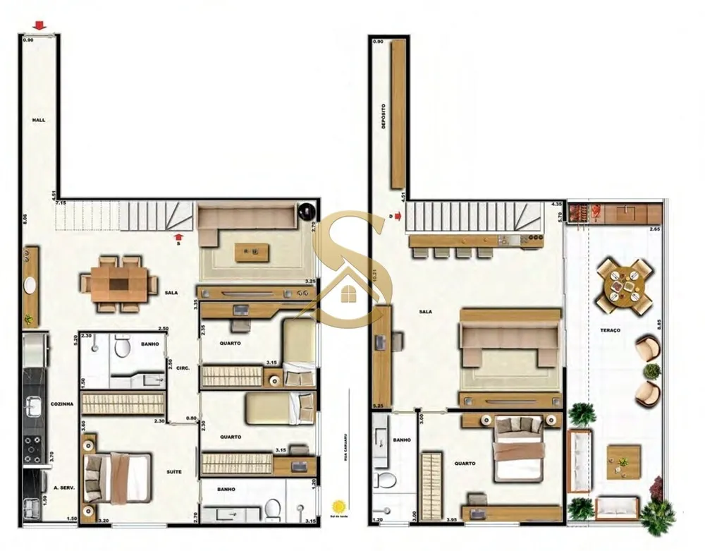 Apartamento, 3 quartos, 164 m² - Foto 105