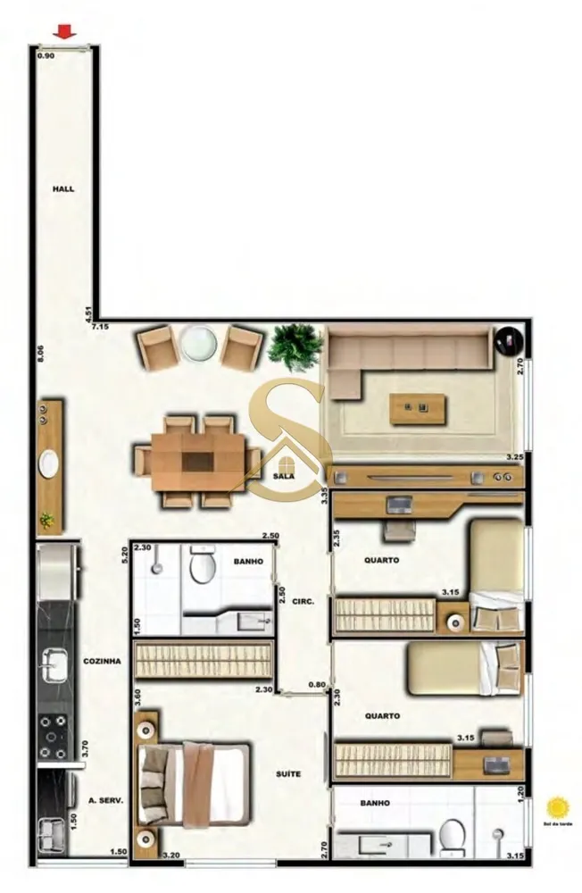 Apartamento, 3 quartos, 164 m² - Foto 80