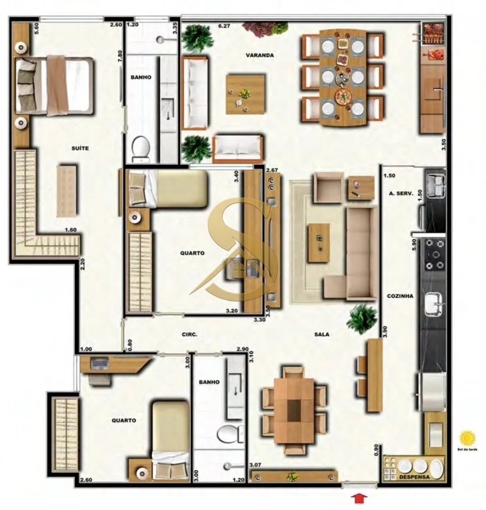 Apartamento, 3 quartos, 164 m² - Foto 94