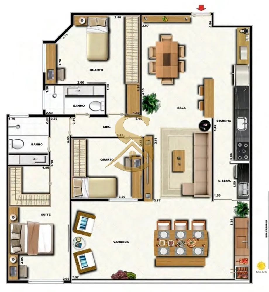 Apartamento, 3 quartos, 164 m² - Foto 95