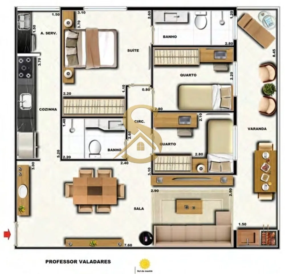 Apartamento, 3 quartos, 164 m² - Foto 90