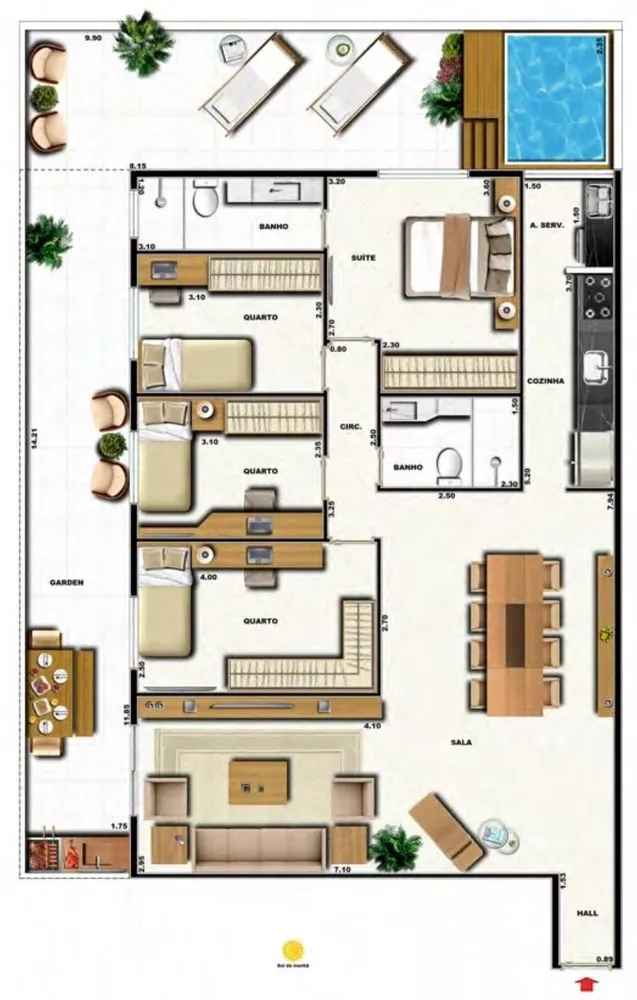 Apartamento, 3 quartos, 164 m² - Foto 75