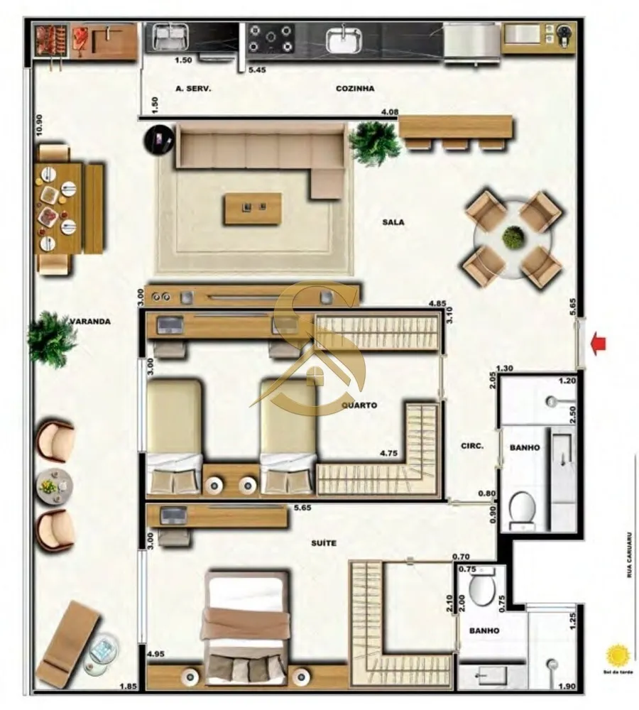 Apartamento, 3 quartos, 164 m² - Foto 100
