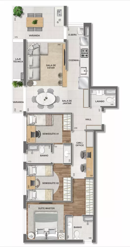 Apartamento, 4 quartos, 145 m² - Foto 82