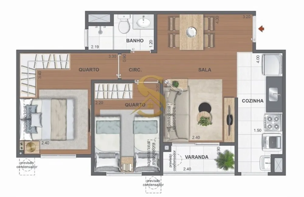 Apartamento, 2 quartos, 64 m² - Foto 61