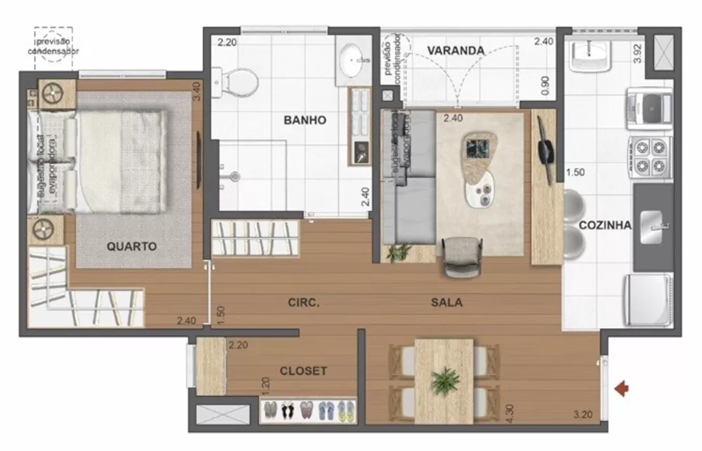 Apartamento, 2 quartos, 64 m² - Foto 11