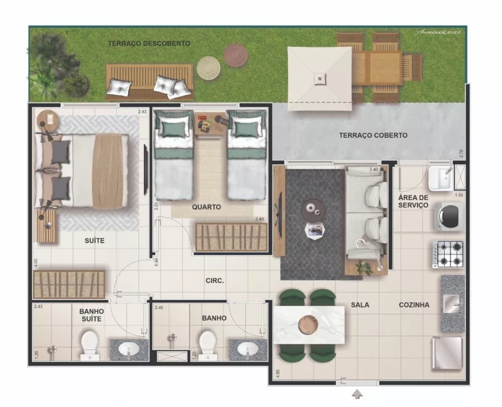 Apartamento, 2 quartos, 52 m² - Foto 5