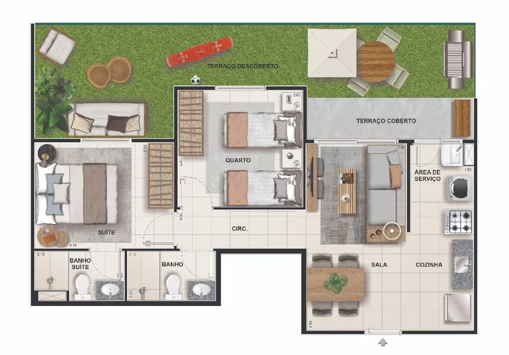 Apartamento, 2 quartos, 52 m² - Foto 14