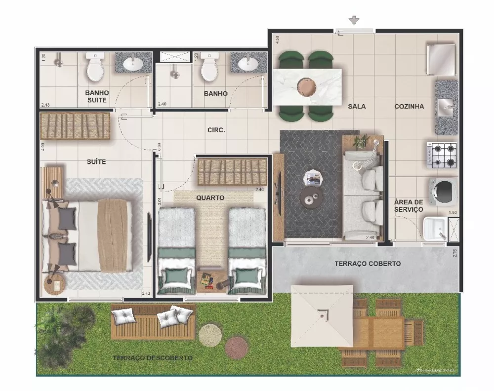 Apartamento, 2 quartos, 52 m² - Foto 26
