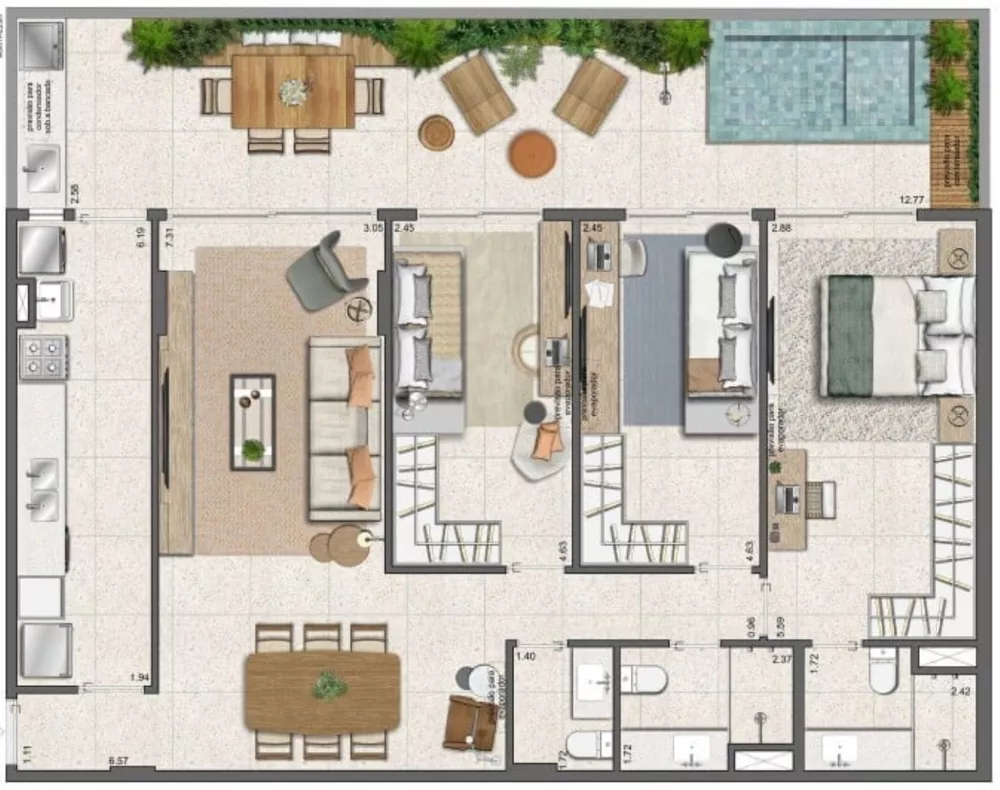 Apartamento, 3 quartos, 96 m² - Foto 32