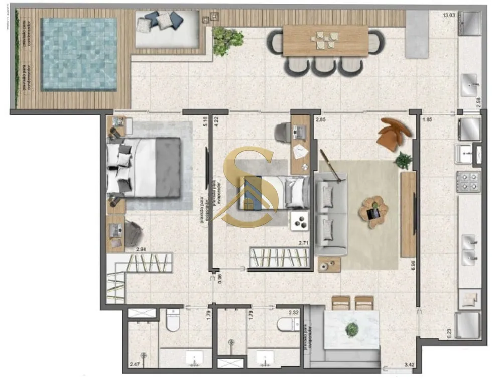Apartamento, 3 quartos, 96 m² - Foto 74