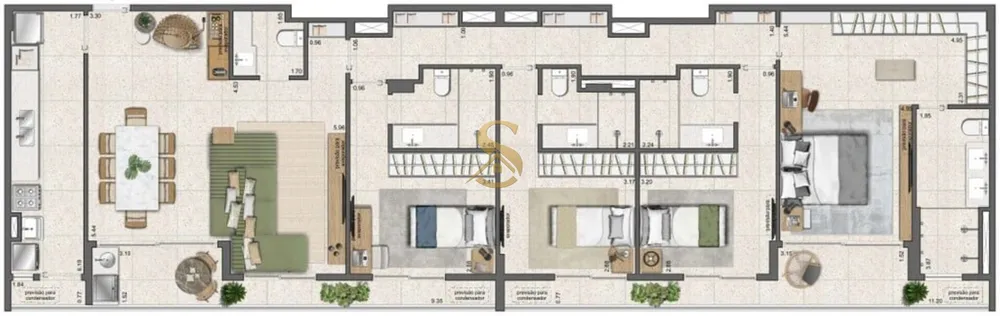 Apartamento, 3 quartos, 96 m² - Foto 79