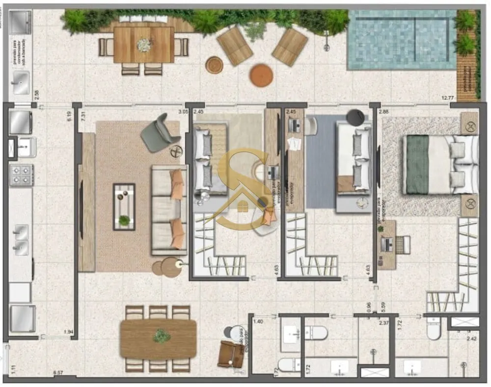 Apartamento, 3 quartos, 96 m² - Foto 76