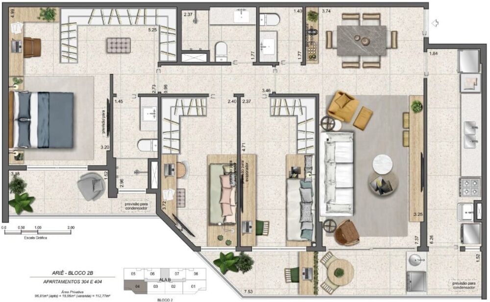 Apartamento, 3 quartos, 96 m² - Foto 4