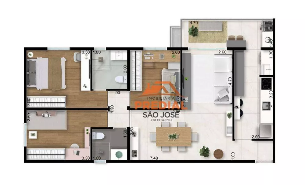 Apartamento, 3 quartos, 85 m² - Foto 24