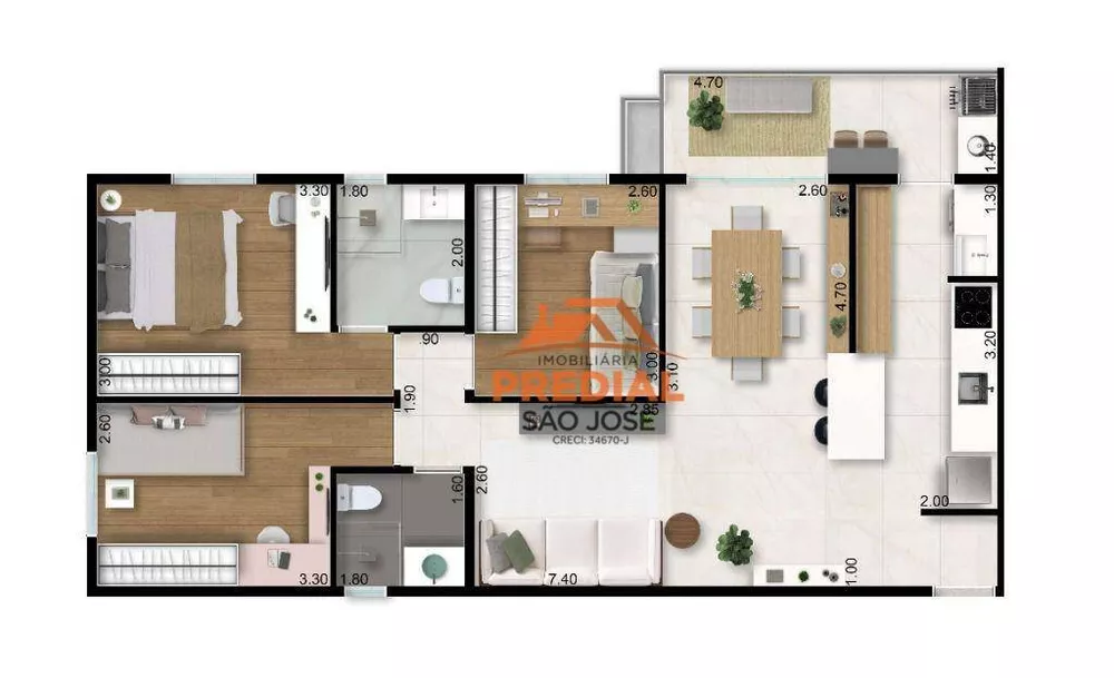 Apartamento, 3 quartos, 85 m² - Foto 23