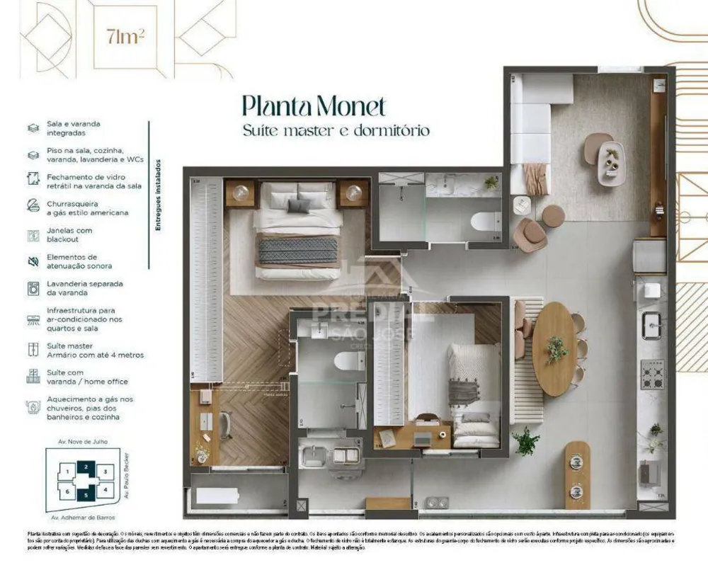 Apartamento, 2 quartos, 71 m² - Foto 10