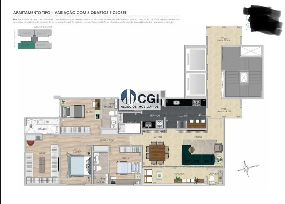 Apartamento, 4 quartos, 130 m² - Foto 6