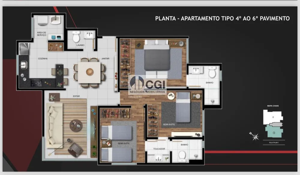 Apartamento, 3 quartos - Foto 14