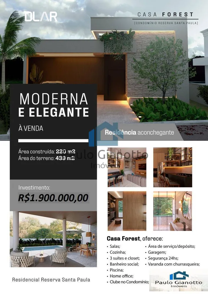 Casa de Condomínio, 3 quartos - Foto 4