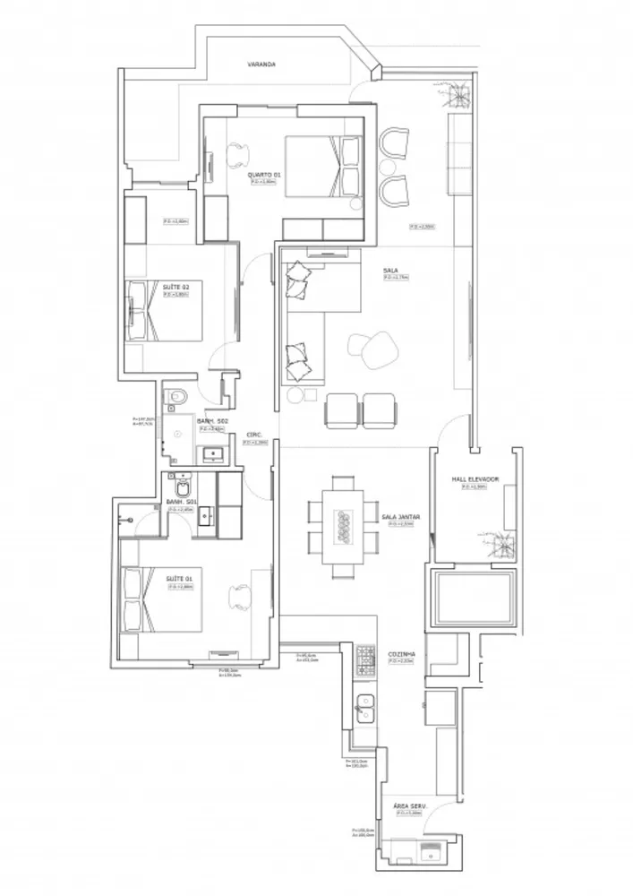 Apartamento, 3 quartos, 133 m² - Foto 9